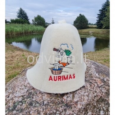 Vilnonė pirties kepurė ,,Aurimas"